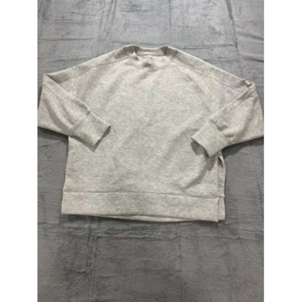 Abercrombie & Fitch YPB neoKNIT Crewneck Sweatshirt Grey Heather Mens Medium - Picture 2 of 12